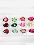 4X6 mm Tourmaline Pear Cut Stone- Tourmaline Pear- Tourmaline Cut Stone - AAA Quality - Loose Stone Jewelry, pack of 4 pc