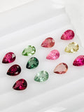 4X6 mm Tourmaline Pear Cut Stone- Tourmaline Pear- Tourmaline Cut Stone - AAA Quality - Loose Stone Jewelry, pack of 4 pc