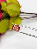 2.45 ct Tourmaline Emerald Cut - 8.75x6.6x4.65 mm - Code #TB1- Natural Tourmaline Octagon - Good Quality Pink Tourmaline