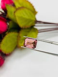 2.45 ct Tourmaline Emerald Cut - 8.75x6.6x4.65 mm - Code #TB1- Natural Tourmaline Octagon - Good Quality Pink Tourmaline