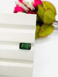 3.25 ct Tourmaline Emerald Cut - 10.9x6x5.25 mm - Natural Tourmaline Octagon - Code #TB1- Good Quality Green Tourmaline