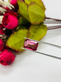 2.3 ct Tourmaline Emerald Cut - mm - Natural Tourmaline Octagon - Code #TB1- Good Quality Dark Pink Tourmaline