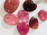 16-22x12-13 mm Tourmaline Polki - Pack of 1 Pc - Code # T7 - AAA Quality - Multi Color Tourmaline Thin Slices -