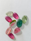 11-14x7-9 mm Tourmaline Polki - Pack of 4 Pcs - Code # T8 - AAA Quality - Multi Color Tourmaline Thin Slices