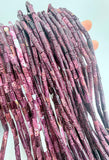 Purple Spiny Oyster Shell Beads • 5x10 mm Size • 40 cm length • AAA Quality • Natural Spiny Oyster Purple Color • Origin Mexico