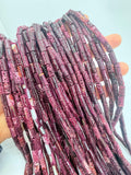 Purple Spiny Oyster Shell Beads • 5x10 mm Size • 40 cm length • AAA Quality • Natural Spiny Oyster Purple Color • Origin Mexico