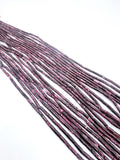 Purple Spiny Oyster Shell Tube Beads • 3x6 mm Size • 40 cm length • AAA Quality • Natural Spiny Oyster Purple Color • Origin Mexico