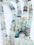 Peruvian Opal Roundel Beads 8/ 9 mm Size • Length 14 Inch • AAA Quality • Natural Peruvian Opal Rondelle beads • Origin Peru