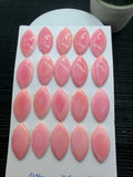 Queen Conch Shell Marquise Cabs • 17x32 mm Size • Pack of 1 Pc • AAA Quality • Flat Back • Queen Conch Cabochons