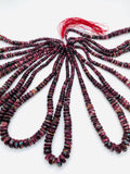 Purple Spiny Oyster Shell Roundel Beads • 6 to 12 mm Size • 40 cm length • AAA Quality • Spiny oyster with Turquoise Beads