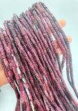 Purple Spiny Oyster Shell Beads • 5x10 mm Size • 40 cm length • AAA Quality • Natural Spiny Oyster Purple Color • Origin Mexico