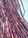 Purple Spiny Oyster Shell Beads • 5x10 mm Size • 40 cm length • AAA Quality • Natural Spiny Oyster Purple Color • Origin Mexico