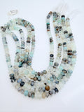 Peruvian Opal Roundel Beads 8/ 9 mm Size • Length 14 Inch • AAA Quality • Natural Peruvian Opal Rondelle beads • Origin Peru