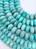 Amazonite Roundel Beads 12/13/ 16 mm - Length in 14 Inch , Amazonite Rondelle beads AAA Quality Natural Amazonite.