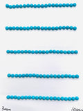 Turquoise Round Cabs - 3 mm size - Pack of 4 Pcs - AAA Quality - 100% Natural Turquoise- Turquoise Round Cabochon - Flat Back Cabs
