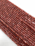 Champagne Garnet Faceted Cube Beads - 2 mm Size- AAA Quality- Natural Champagne Garnet Box Beads