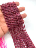 Garnet Faceted Cube Beads - 2 mm Size- Light Color- AAA Quality- Natural Garnet Box Beads