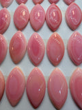 Queen Conch Shell Marquise Cabs • 17x32 mm Size • Pack of 1 Pc • AAA Quality • Flat Back • Queen Conch Cabochons