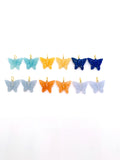 Gemstone Charm Butterfly Shape 18x15 mm Size - 925 Silver and gold plating- Gemstone Pendant- Silver pendant