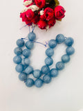 Aquamarine Round Beads - 20 mm Size - AAA Quality - Length 18 Inch- Code #1