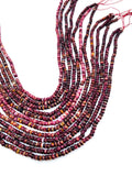 Spiny Oyster Roundel Beads • 4 mm Size • 40 cm length • AAA Quality • Natural Spiny Oyster Purple Color • Origin Mexico • Rare Available