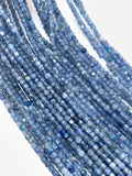 Kyanite Faceted Cube Beads - 2 mm Size - AAA Quality- Length 39 cm - Natural Kyanite Box Beads