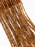 Yellow Garnet Faceted Cube Beads - 2 mm Size- - AAA Quality- Natural Yellow Garnet Box Beads