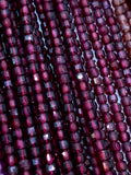 Garnet Faceted Cube Beads - 2 mm Size- - AAA Quality- Natural Hessonite shaded/ yellow/ Hessonite/ rhodolite/Red/ Champagne / Garnet