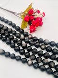 Black Obsidian 20MM Round Beads - Length 40 cm - AAA Quality- Natural Black Obsidian Beads