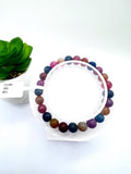 Multi Sapphire Bracelet 7.5 mm Size • Code #K1 • AAA Quality • 7.5'' length • Natural Sapphire • Sapphire Round Bracelet