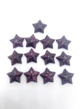 Purple Spiny Oyster Shell Star Cabs • 18 mm Size • Pack of 1 Pc • AAA Quality • Natural Shell Cabochon • Purple Color