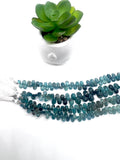 Grandidierite Faceted Drops Beads - 10-13X 6-8 mm size - AAA Quality - Length 8'' Grandidierite Briolette Teardrop Beads