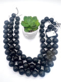 Blue Tiger Eye Round Beads- 20 mm Size- 40 cm Length AAA quality - Natural Tiger Eye Beads