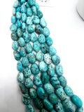 Turquoise Nugget Beads - size -11-18X8-12 MM- length 16 Inch - Natural Turquoise Tumble Beads-