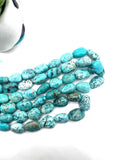 Turquoise Nugget Beads - size -11-18X8-12 MM- length 16 Inch - Natural Turquoise Tumble Beads-