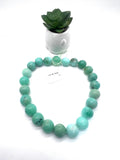 Chrysoprase Round Beads • 17-18 mm Size • Code - • AAA quality • Length 40 Cm • Natural Chrysoprase beads • Origin Australia