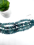 Grandidierite Faceted Drops Beads - 10-13X 6-8 mm size - AAA Quality - Length 8'' Grandidierite Briolette Teardrop Beads