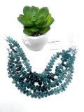 Grandidierite Faceted Drops Beads - 10-13X 6-8 mm size - AAA Quality - Length 8'' Grandidierite Briolette Teardrop Beads