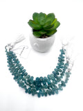 Grandidierite Drops Beads 8-12X 6-8 mm size - AAA Quality - Length 8'' - Grandidierite Briolette Teardrop Beads