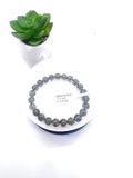 Green Rutile Bracelet • 8 mm Size • Code #K7 • AAAA Quality • 7.5 Inch Length • Natural Rutilated Quartz • Rutile Round Bracelet