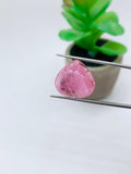 Pink Tourmaline Heart 18x17 mm Cabochon - Code D7 - Origin Congo mines - Weight 12.13 carats - Natural Tourmaline Cabs