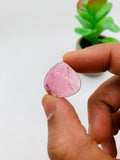 Pink Tourmaline Heart 20x20 mm Cabochon - Code D8- Origin Congo mines - Weight 14.82 carats - Natural Tourmaline Cabs