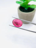 Pink Tourmaline Oval 12x16 mm Cabochon - Code D11 - Origin Congo mines - Weight 11.56 carats - Natural Tourmaline Cabs