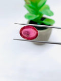 Pink Tourmaline Oval 11.5x15.5 mm Cabochon - Code D12 - Origin Congo mines - Weight 11.88 carats - Natural Tourmaline Cabs
