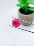 Pink Tourmaline Oval 12x15 mm Cabochon - Code D13 - Origin Congo mines - Weight 11.70 carats - Natural Tourmaline Cabs