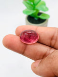 Pink Tourmaline Oval 13.5x18.5 mm Cabochon - Code D15- Origin Congo mines - Weight 19.57 carats - Natural Tourmaline Cabs