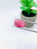 Pink Tourmaline Rectangle 10x16 mm Cabochon - Code D16- Origin Congo mines - Weight 8.72 carats - Natural Tourmaline Cabs