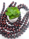 14mm Red Tiger Eye Round Beads- AAA Quality- Wholesale Tiger Eye Beads- Red Tiger Eye Beads -20 cm Length