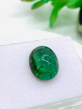 Green Tourmaline Oval 14X17.5 mm Cabochon - Code D22 - Origin Congo mines - Weight 17.85 carats - Natural Tourmaline Cabs