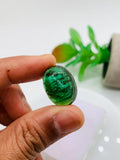 Green Tourmaline Oval 15.5X20.5 mm Cabochon - Code D24 - Origin Congo mines - Weight 26.40 carats - Natural Tourmaline Cabs